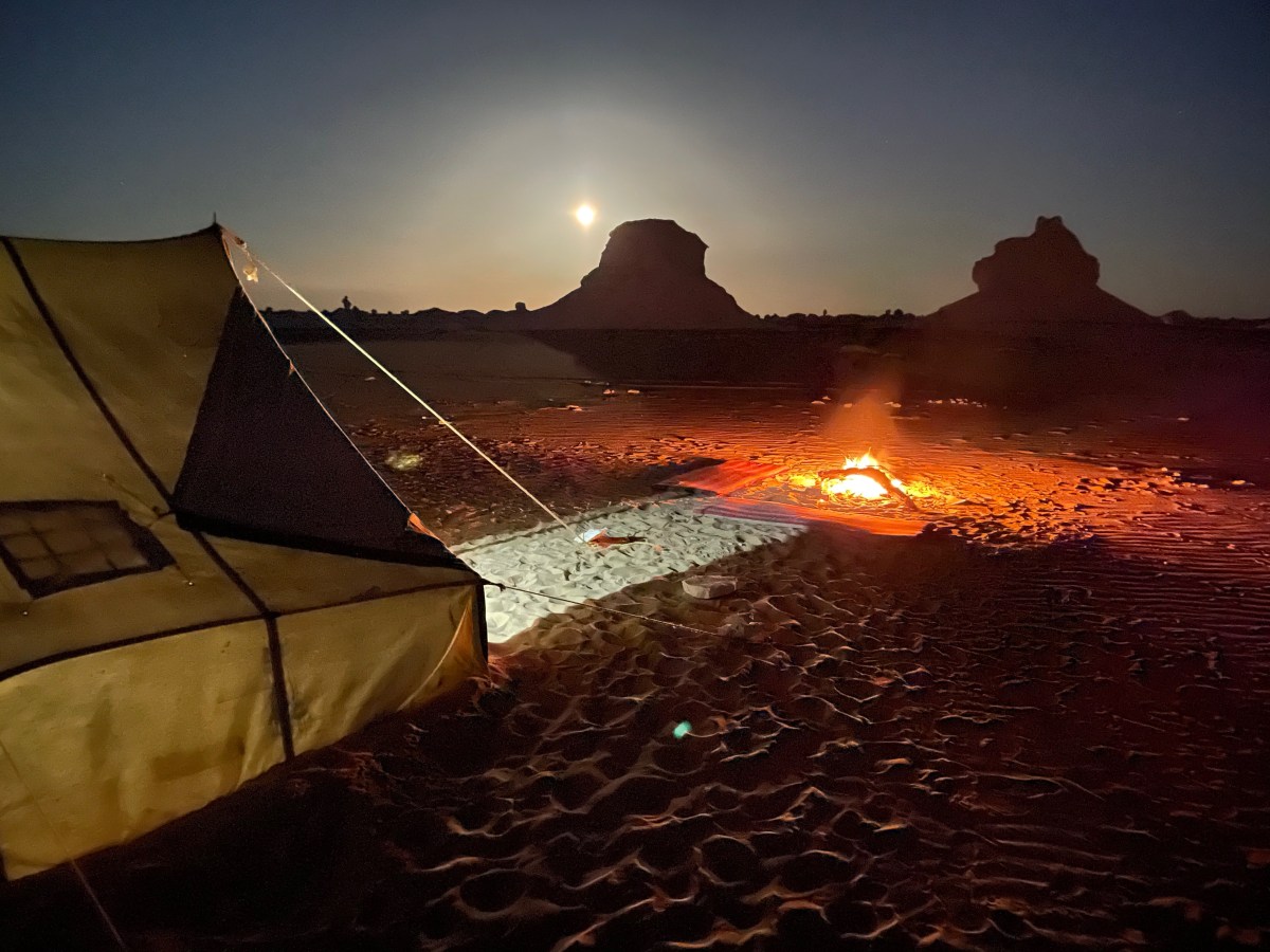Camping in the White Desert,&nbsp;Egypt